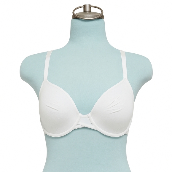 Two Auden White Demi Coverage Unlined Bras Size 32C NWT - Picture 2 of 6